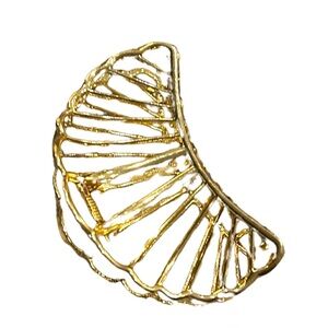 Gold Metal Shell Claw Hair Clip | New